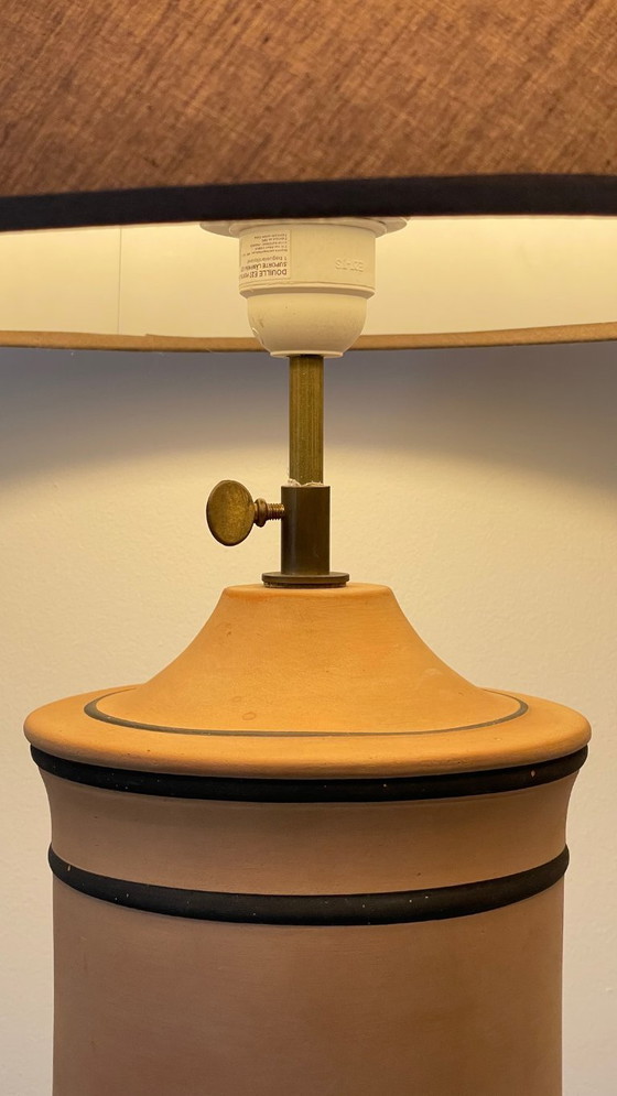 Image 1 of Vintage CHANEL-style terracotta lamp