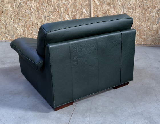Image 1 of Poltrona in pelle verde Roche Bobois