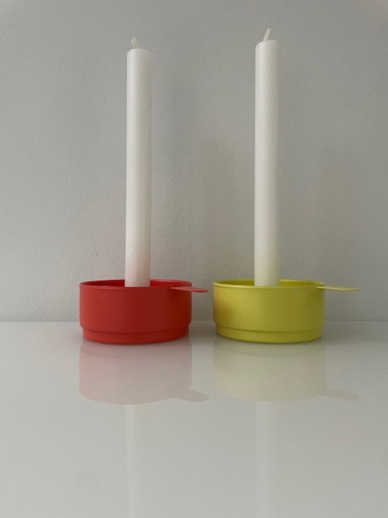 Image 1 of Set di 2 candelabri vintage IKEA VELCEND – design anni '90