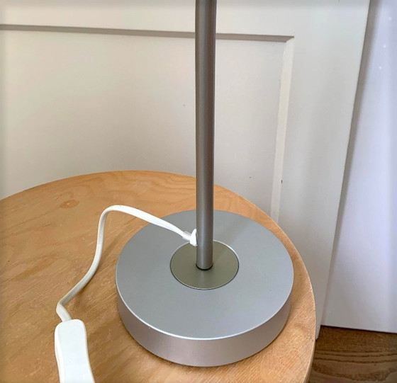 Image 1 of Lampada da scrivania IKEA KVART – grigio argento (anni '90)