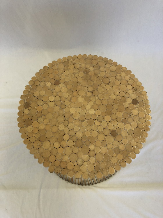 Image 1 of Mesa de comedor McGuire de ratán y bambú &#39;Sheaf of Wheat&#39;