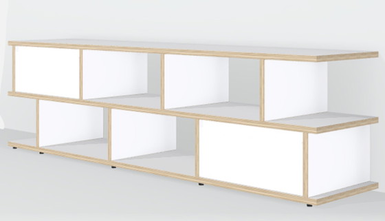 Image 1 of Meuble TV Tylko blanc avec tiroirs