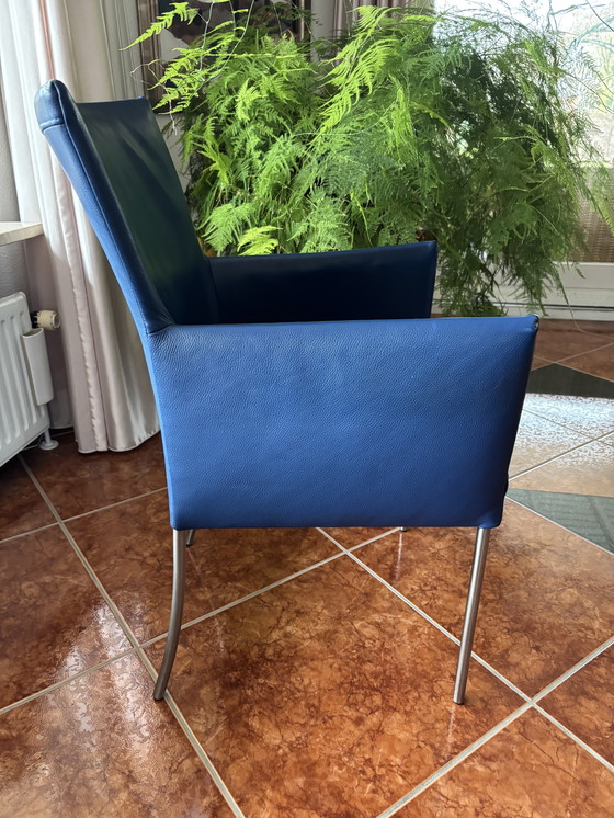 Image 1 of Sedie da pranzo di design Bert Plantagie – vera pelle – set da 2