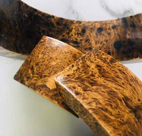 Image 1 of Tríptico de candelabros arqueados de madera