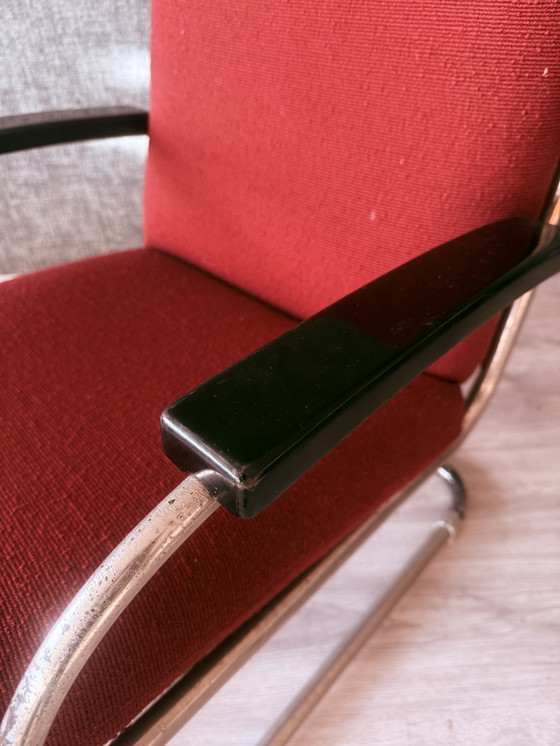 Image 1 of Rare L. vd Vlught (Gispen) Armchair, Model VI-A-138, 1931-