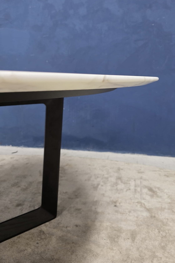 Image 1 of Poltrona Frau “Bolero” dining table Calacatta Oro Marnle matt finish