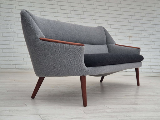 Grijs-zwarte sofa 58 van Kurt Østervig voor Rolschau Møbler, jaren 1960