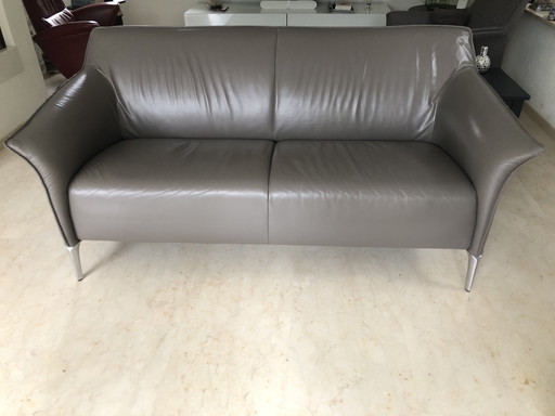 Sofá de cuero Leolux de 2,5 plazas en venta