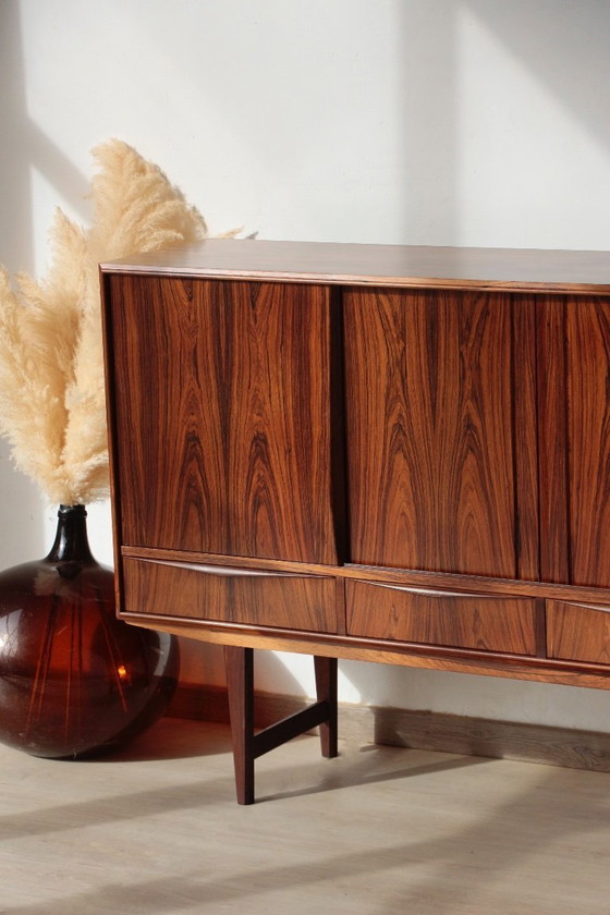 Image 1 of Skandinavisches Highboard aus Palisanderholz – Entwurf von E.W. Bach (1960er Jahre)