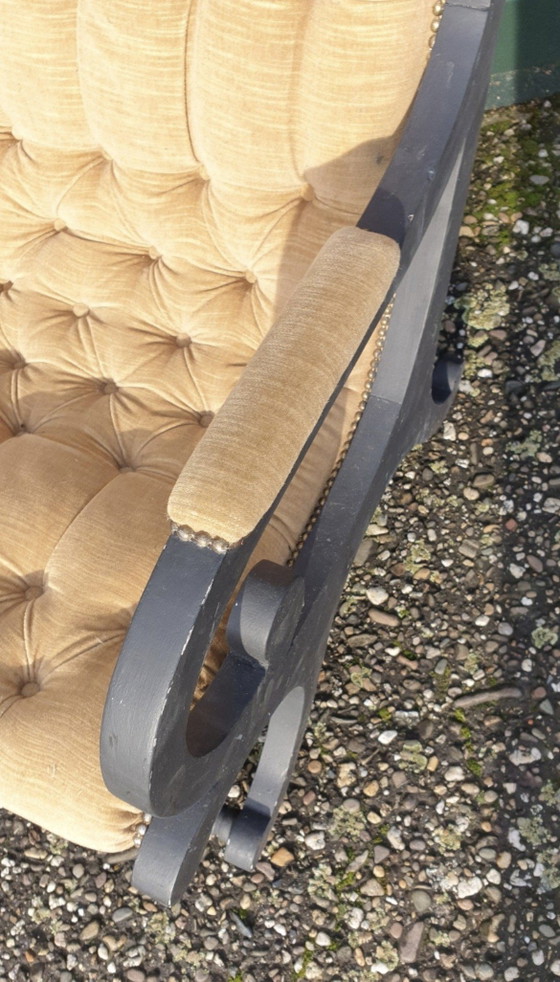 Fauteuil Chesterfield Peinture à la craie – Textile, Wood (photo 8 of 8)