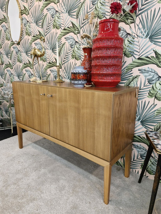 Vintage Sideboard/Schallplattenkoffer Blond 70s