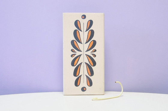 Bay Keramik ceramic wall decoration with abstract pattern, Creme (photo 2 of 5)