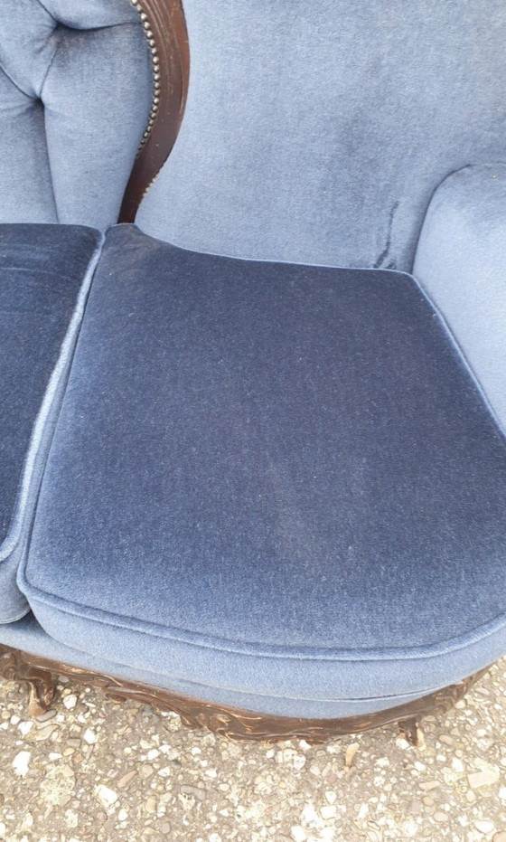 Louis-XIV-Sofa mit Sesseln – Textile, Wood (photo 3 of 11)