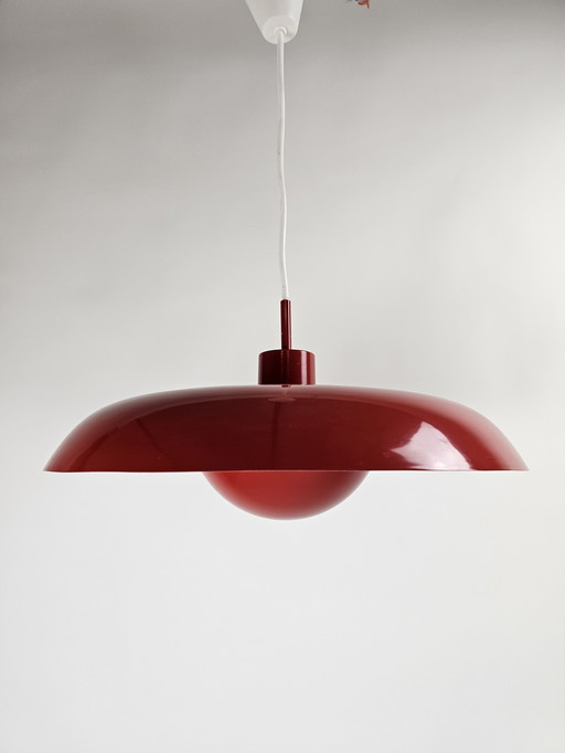 Hanglamp Lyfa Deens design RED RA-40 PENDANT LAMP BY PIET HEIN FOR LYFA, DENMARK 1960s