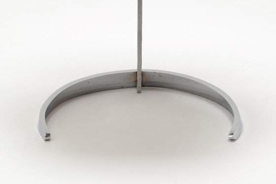 Image 1 of  Sculptural "Scimitar" Dining Set in Burgundy Bouclé - Boris Tabacoff