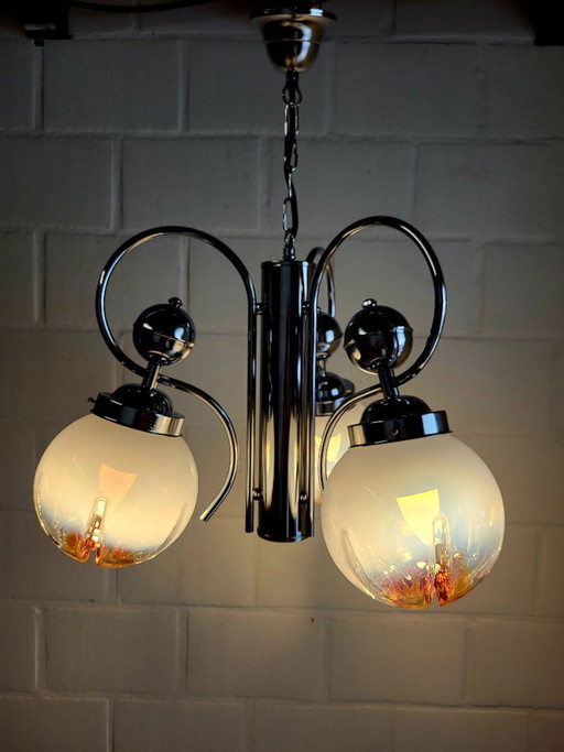 Mazzega Pendelleuchte, Gaetano Sciolari, Mid-Century-Design, Italien, 1970er Jahre – hanglampen, Metal (photo 2 of 6)