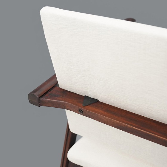 Image 1 of Coppia di poltrone con braccioli in legno, anni '50