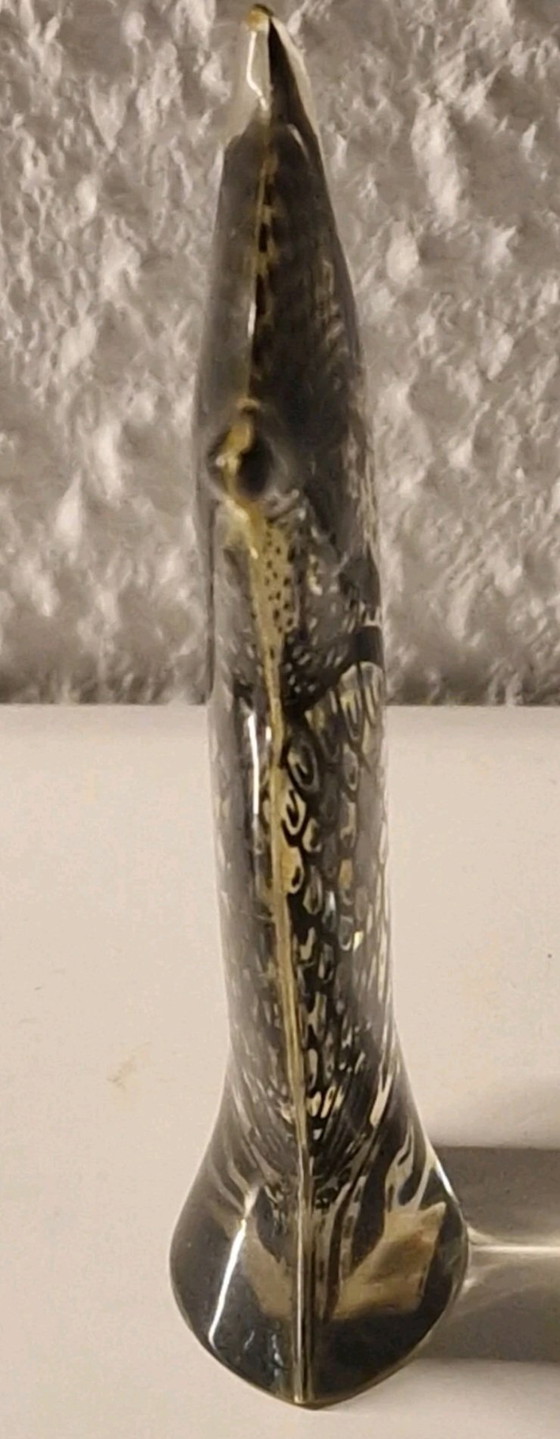 Image 1 of vintage Abraham Palatnik Op Art Hibou Plexiglas Lucite Brésil 9cm