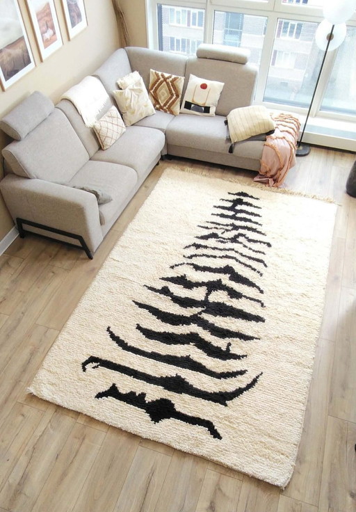 Neuer Berberwollteppich, 320 x 210 cm, exotischer Teppich