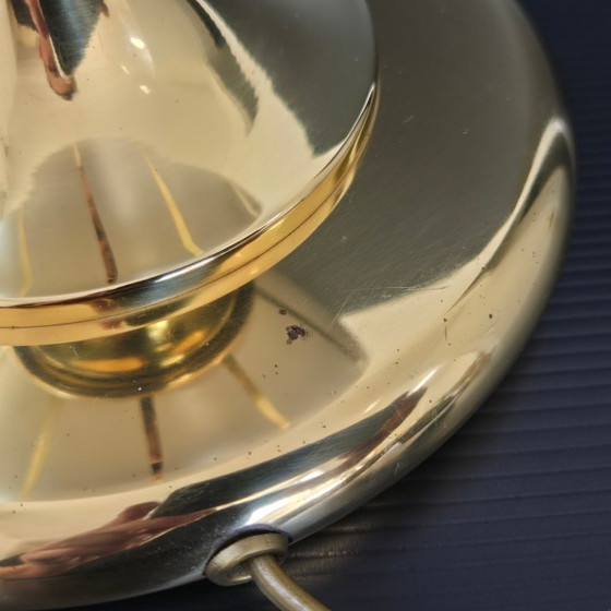 Image 1 of IMPORTANT VINTAGE 1970s AMPHORUS LAMP IN CERAMIC & GILT BRASS 70S TRANSVAAL