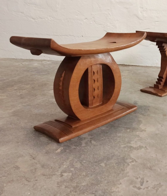 Image 1 of Sgabello Ashanti vintage, africano