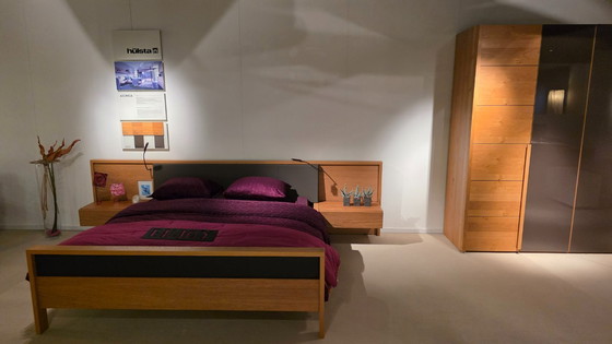 Image 1 of Slaapkamer Slaapkamer Hulsta Acrea eiken natuur met accenten van bruinzwart leder