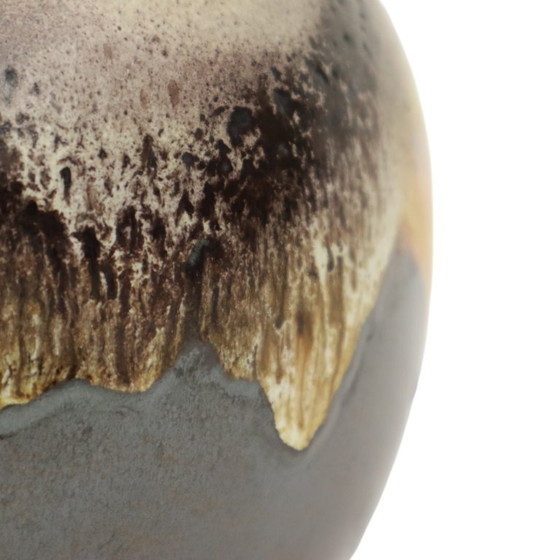 Image 1 of Sphärische Fett Lava Vase Lila 666-21