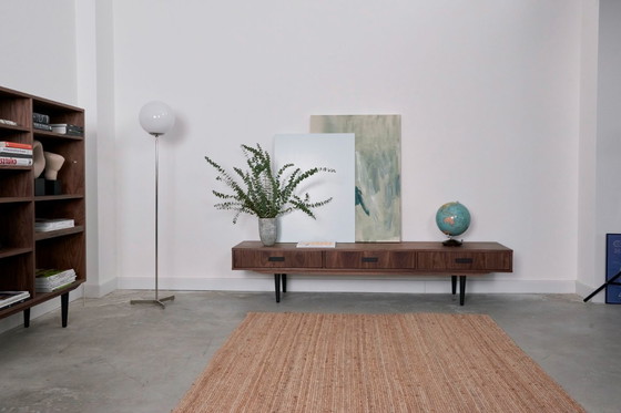 Image 1 of Walnut lowboard 3 drawers - L01