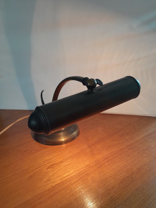 Art-Deco Desk - Piano lamp copper brass patina