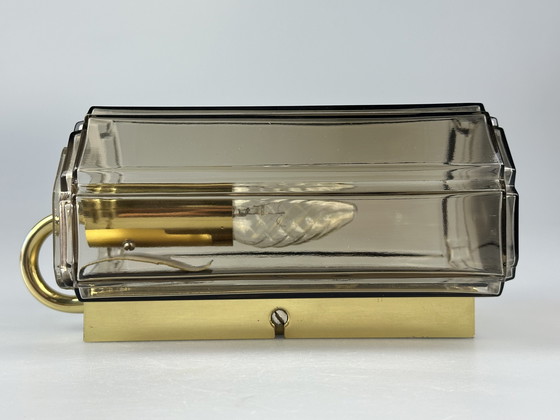 Image 1 of 60s 70s aplique Glashütte Limburg Alemania vidrio y metal Age Design