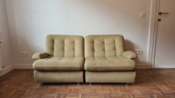 Image 1 of Modular 60s–70s seating set: 2-seater + 1-seater