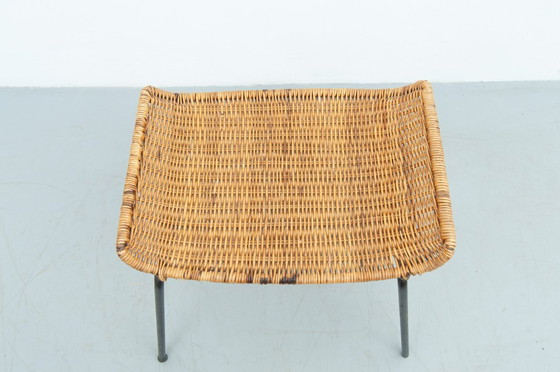 Image 1 of Rattan stool by Gian Franco Legler (1950s)