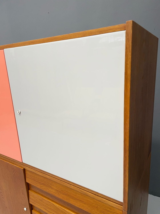 Image 1 of U-450 kast in eiken van Jiří Jiroutek voor Interiér Praha, Tsjecho-Slowakije, jaren 1960