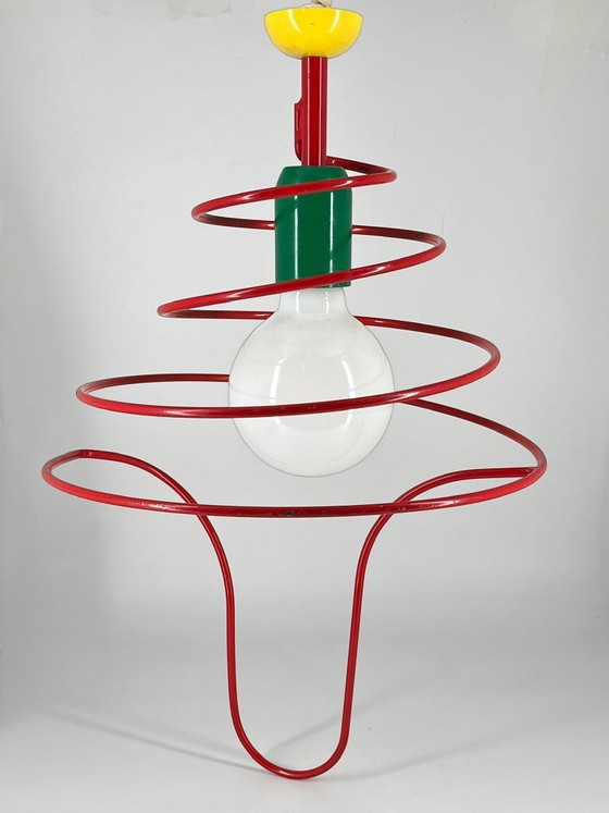 Lampada a Sospensione Vintage ESTO Austria – Design Memphis / Postmoderno anni '80 – Plafoniere, Metallo (photo 3 of 8)