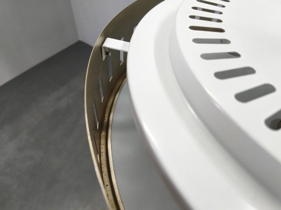 Image 1 of Space Age UFO Chandelier, Metal and Glass, Czechoslovakia 1970s