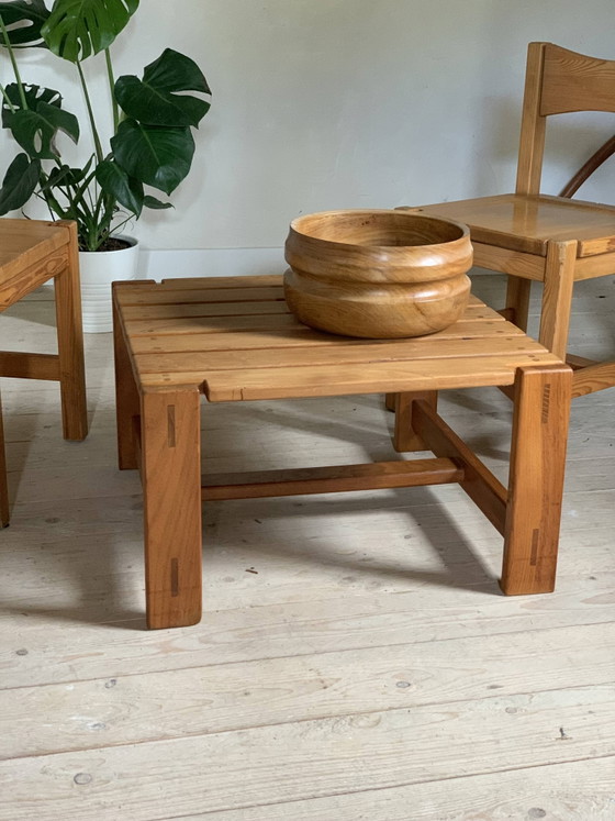 Couchtisch aus massiver Ulme aus den 80er Jahren – Couchtische, Wood, Scandinavian (photo 4 of 9)