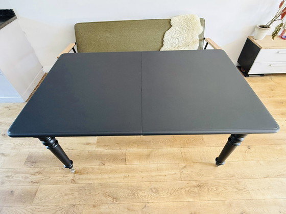 Image 1 of Eichholtz coulissen tafel (mat zwart)