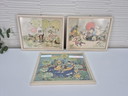 Vintage Bjørn Wiinblad Art Prints (3). Danish art, 1960s.