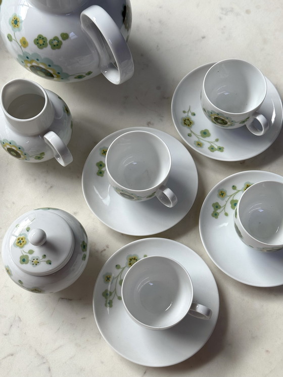 Image 1 of Servizio da caffè vintage in porcellana tedesca per 10 persone (anni '60-'70) – Heinrich Germany
