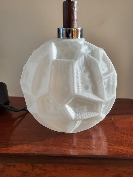 Image 1 of Peill & Putzler Opaline Glass Pendant Lamp, Supposedly