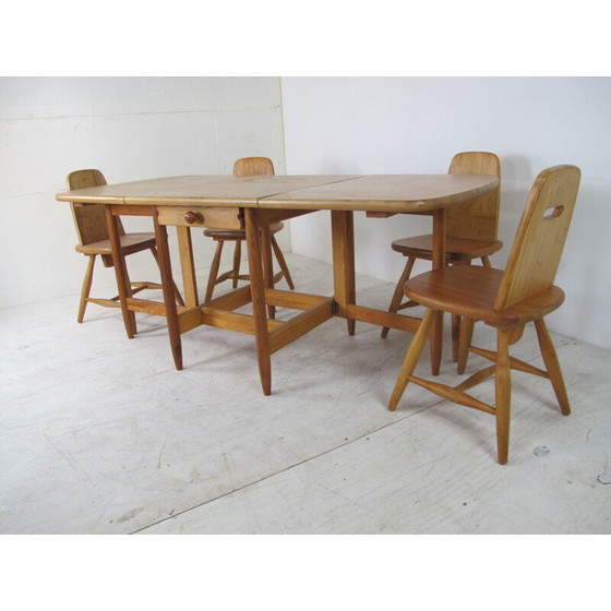 Image 1 of Vintage dining Set by Eero Aarnio for Laukaan Puu scandinavian 1960s