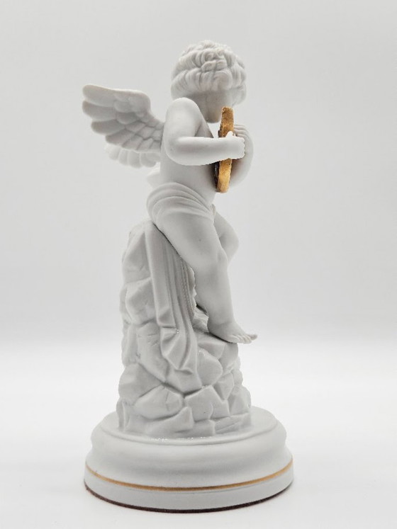 🕯️ Franklin Mint Biskuitporzellan-Kerzenständer „Amorini Di Pompei“ 1987 (Gianni Benvenuti) (photo 4 of 11)