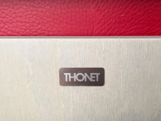 Thonet S61 Sled Chair, Design Glen Oliver Löw – Dining chairs, Leather, Wood (photo 10 of 10)