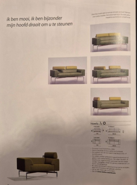 Image 1 of Mooie Leolux Howlo XL fauteuil 