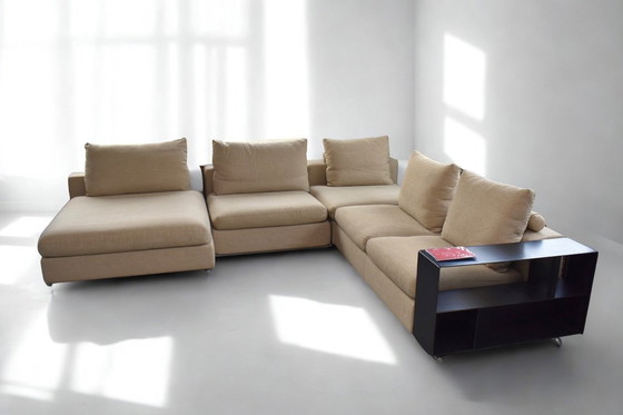 Image 1 of New condition Flexform Groundpiece XL modular design lounge sofa