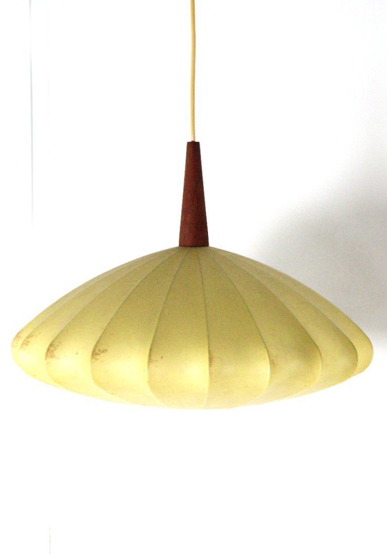 Vintage Cocoon Ufo Hanglamp – Hanglampen, Wood (photo 3 of 15)