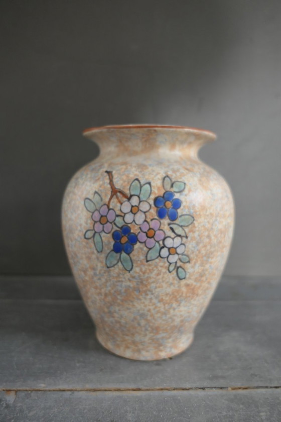 Image 1 of Art Deco A. Dubois vaas pastelkleuren