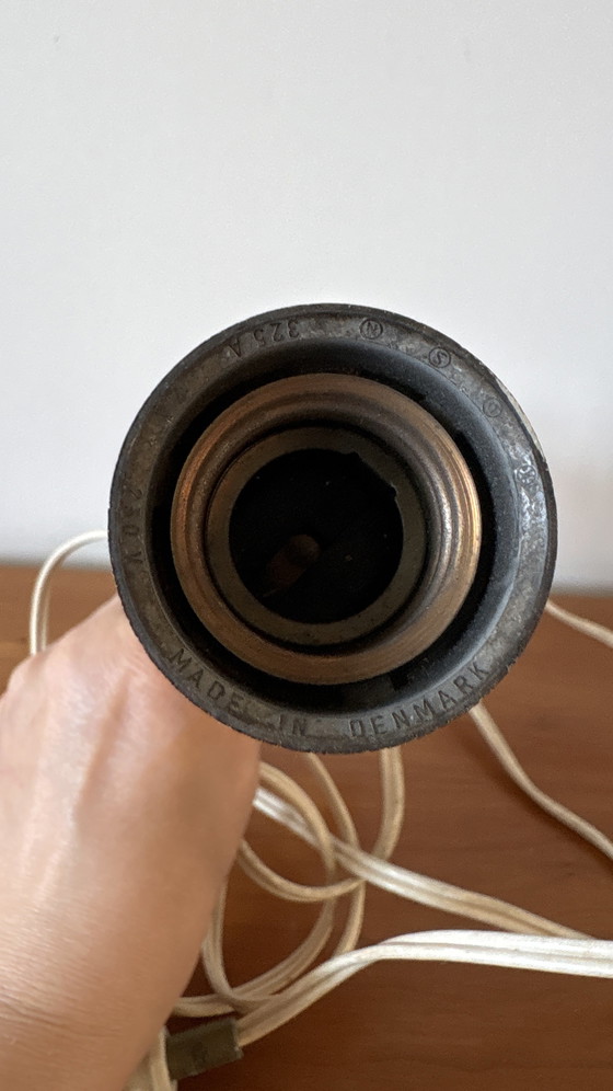 Image 1 of Vintage Danish Brass Candlestick table Lamp Base