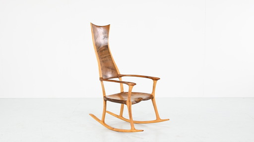 Donald Gordon, Schaukelstuhl aus Kauri und Eiche - Neuseeländisches Atelierhandwerk, 2004