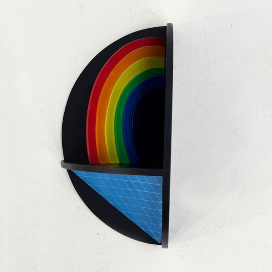 Scultura da parete “Arcobaleno” di Lucio Del Pezzo, 1977 – Arte, Plastic, Wood (photo 7 of 8)